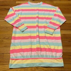 Cabana by Crown and Ivy Sweatshirt Dress EUC Size XL